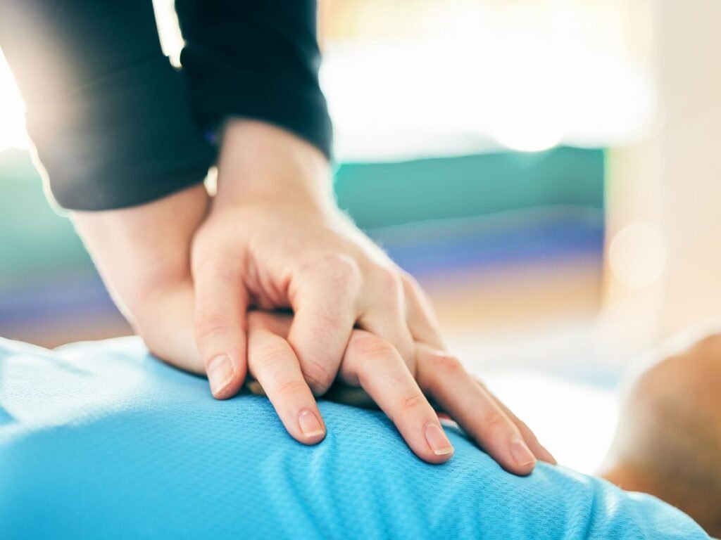 person performing cpr